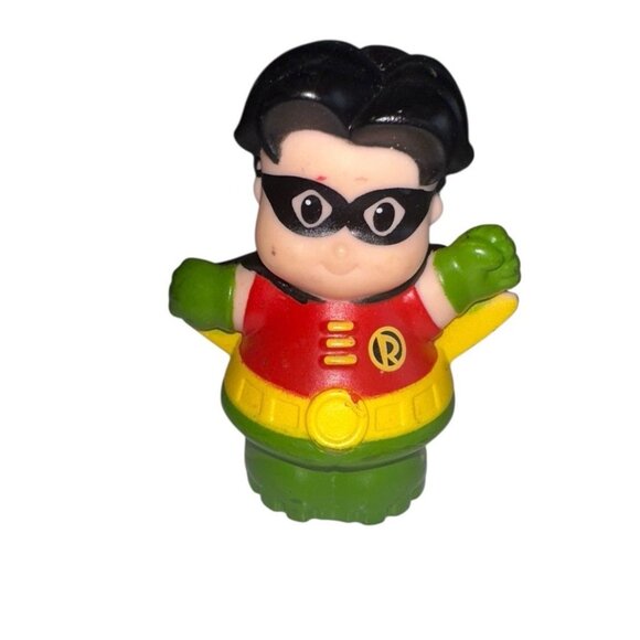 Fisher Price Little People 2012 DC Comics Super Friends Robin 2.5" - Picture 1 of 4